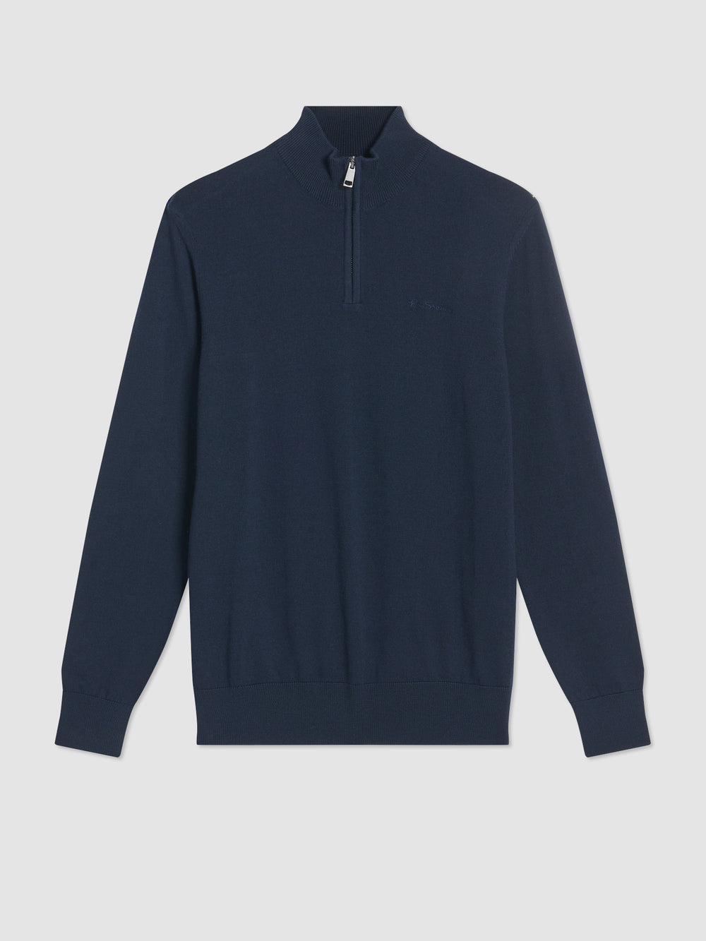 Knitwear Ben Sherman Merino Half-Zip Bleu Marine | NOU-27342793